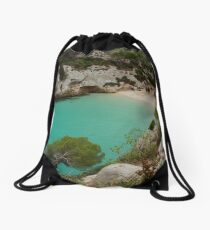 The little cove of Macarelleta Drawstring Bag