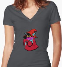 Orko Thought Big Women's Fitted V-Neck T-Shirt