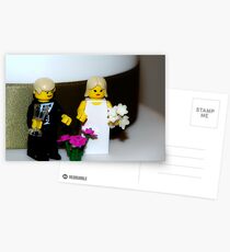 Minifig Wedding Postcards