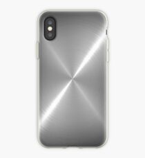 Silver Stainless Shiny Steel Metal iPhone Case