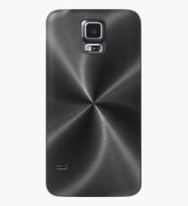 Dark Gray Stainless Shiny Steel Metal Look Case/Skin for Samsung Galaxy