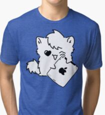 Kitty Loves iDevices! (shirt) Tri-blend T-Shirt