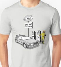 Back to the Future Delorean 'Hill Valley Gas Station' Unisex T-Shirt
