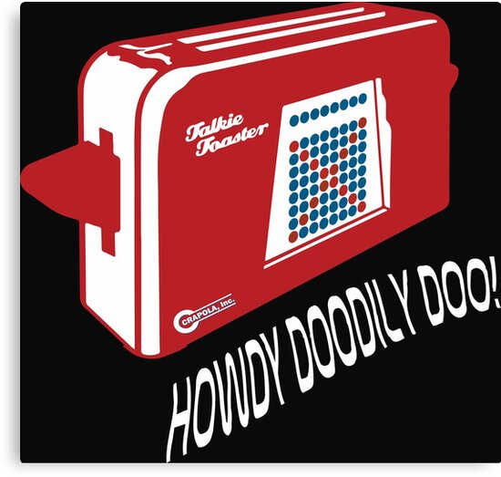 "Talkie Toaster Red Dwarf Funny" Canvas Print by arrowroottees Redbubble