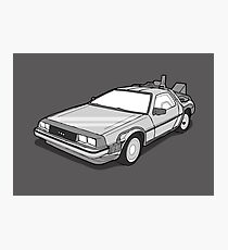 Back to the Future Delorean Photographic Print