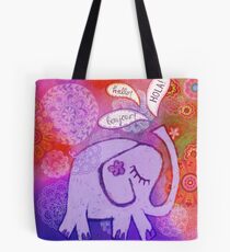 Hello Elephant Tote Bag