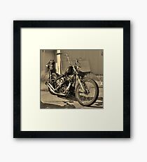 Rat Rod Bike Framed Print
