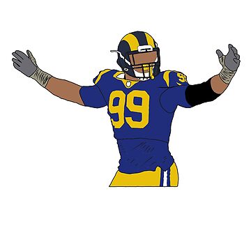 Download Los Angeles Rams Aaron Donald White Jersey Digital