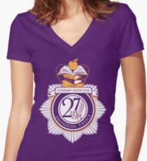 Literary Detective Women's Fitted V-Neck T-Shirt