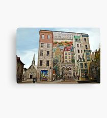 Fresque des Québécois Canvas Print