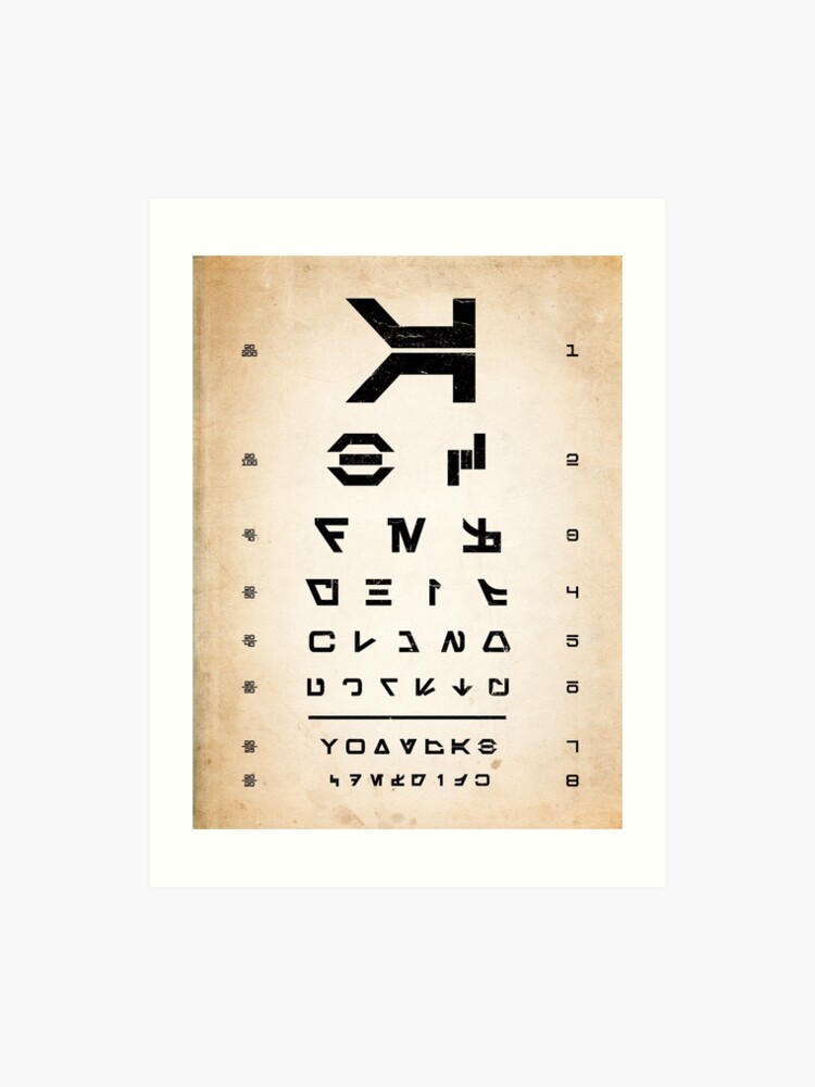 Eye Chart Art