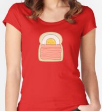 Übernachtung mit Frühstück Tailliertes Rundhals-Shirt