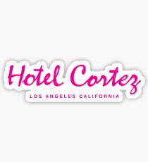 HOTEL CORTEZ Los Angeles California - Neo Noir Sticker