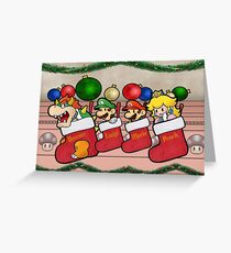 Paper Mario Chistmas Greeting Card