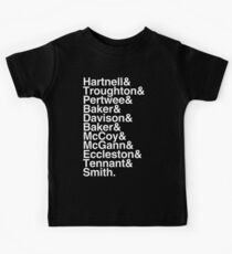 All Doctor - Hartnell to Smith, Whitout Hurt Kids Tee