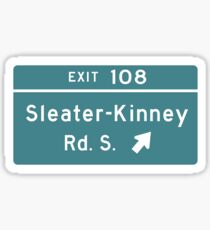 Sleater-kinney Intersection Sticker