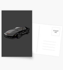Knight Rider KITT Car Postcards