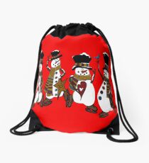 Snow Play Drawstring Bag