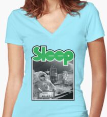 Sleep Women's Fitted V-Neck T-Shirt
