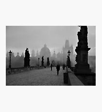 Fog on Charles Bridge, Prague Photographic Print