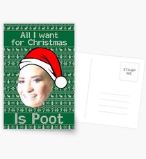 POOT LOVATO CHRISTMAS MEME Postcards