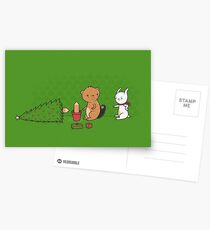 Beavers ruin christmas Postcards