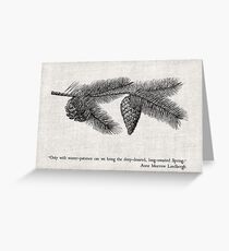 Winter Patience Greeting Card