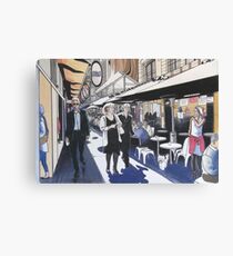 Melbourne Laneway Business Lunch Canvas Print