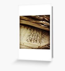 Archival Bank Notes Greeting Card