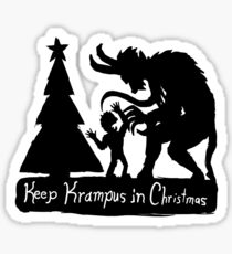Keep Krampus in Christmas Sticker