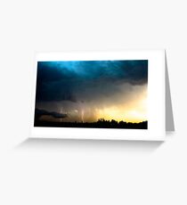 Lightning storm over Sydney city, Australia Greeting Card