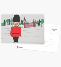 London Guard Pig Postcards