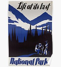 Weinleseplakat - Nationalparks Poster