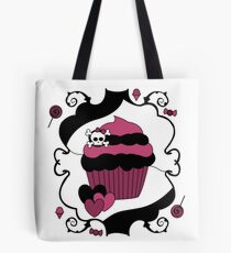 Naughty But Nice Gothic Cupcake Tote Bag