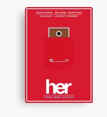 Her film poster Canvas Print