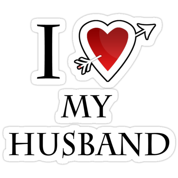 Download "i love my husband heart " Stickers by Tia Knight | Redbubble