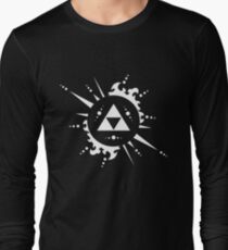 The legend of Zelda Triforce, White Long Sleeve T-Shirt