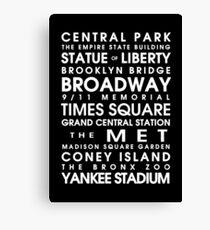 New York City Roll Canvas Print