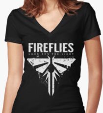 FIREFLIES Women's Fitted V-Neck T-Shirt