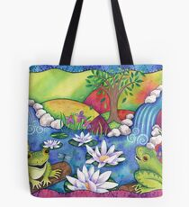 Frogs On Logs Tote Bag