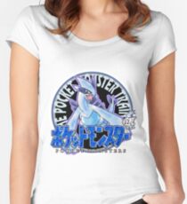Camiseta entallada de cuello ancho Pokemon Returns: Plata