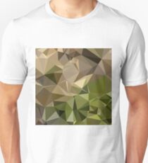 Burlywood Brown Abstract Low Polygon Background Unisex T-Shirt