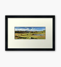 Above Wise Een Tarn Framed Print