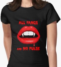 All Fangs & No Pulse Women's Fitted T-Shirt