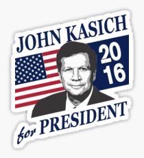 Pegatina John Kasich for president 2016