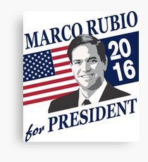 Lienzo Marco Rubio para presidente 2016