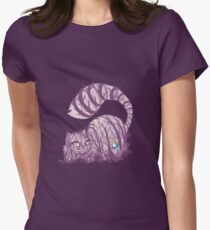 Inside wonderland (cheshire cat) Women's Fitted T-Shirt