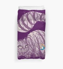 Inside wonderland (cheshire cat) Duvet Cover