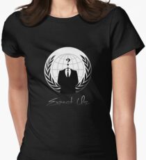 Anonymous - Expect Us Women's Fitted T-Shirt
