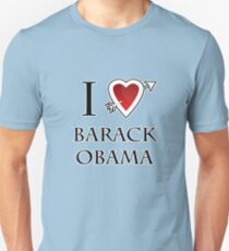 i love Barack Obama heart Unisex T-Shirt